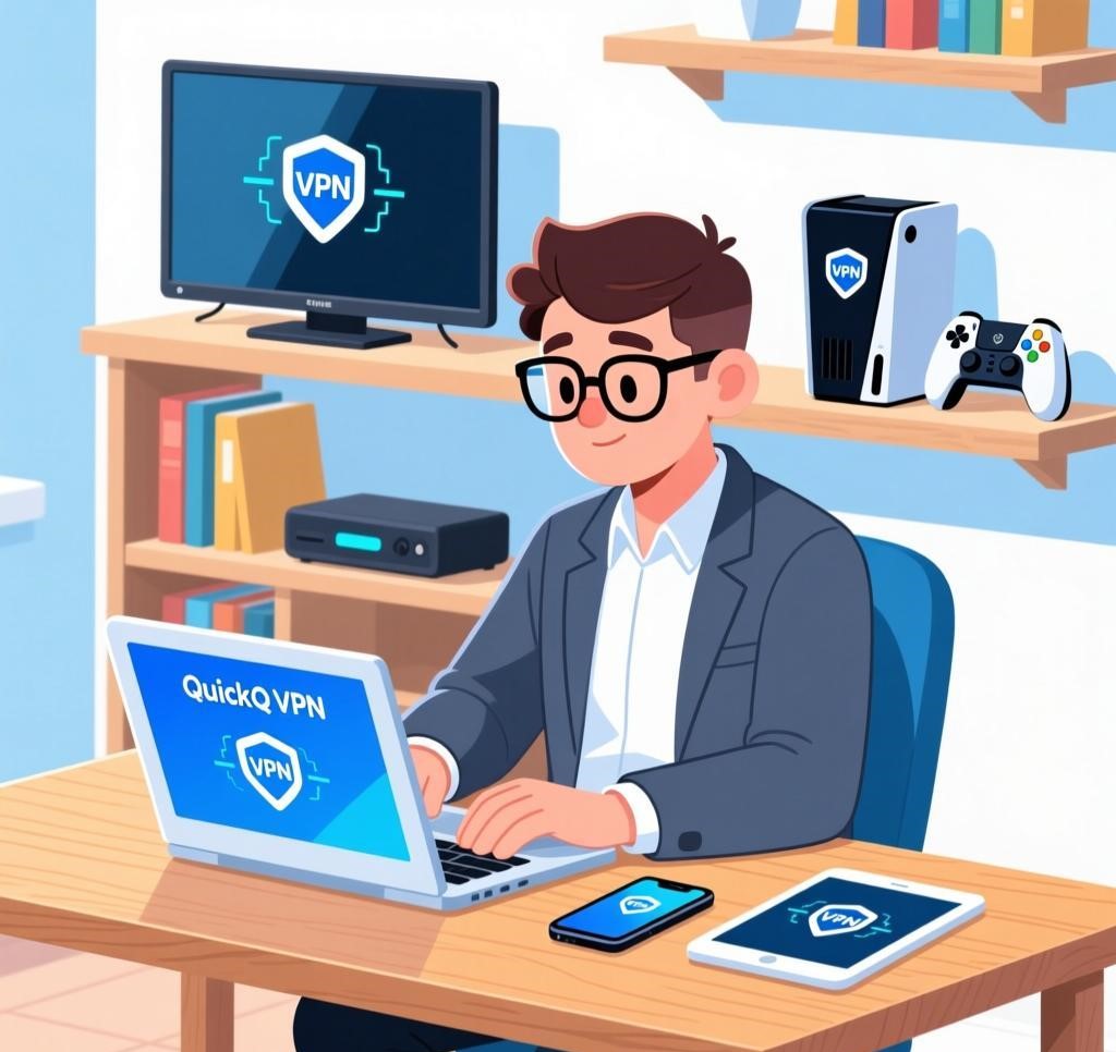 QuickQ企业用户需检查公司网络策略（如代理设置）是否与VPN冲突