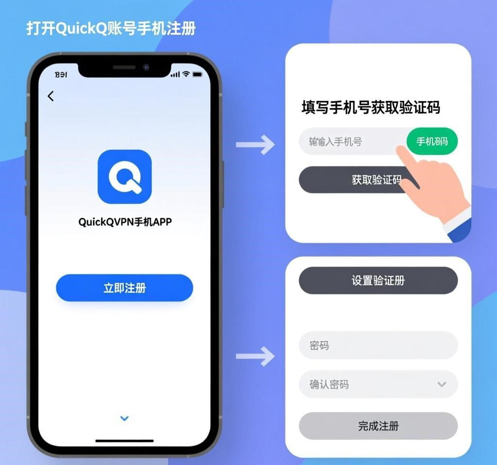 安装后，打开QuickQ VPN应用