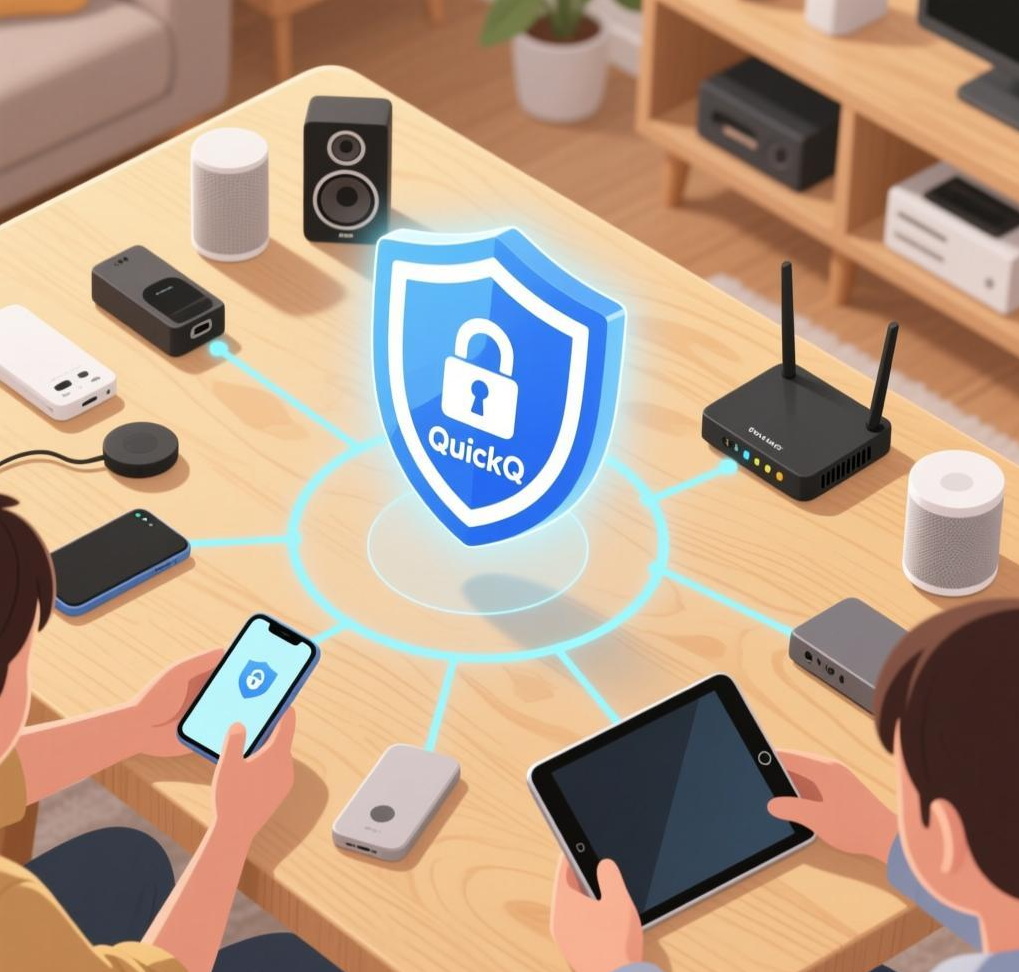 自动加密优化：QuickQ默认使用TLS 1.3加密，但旧设备可能不支持，导致握手失败。